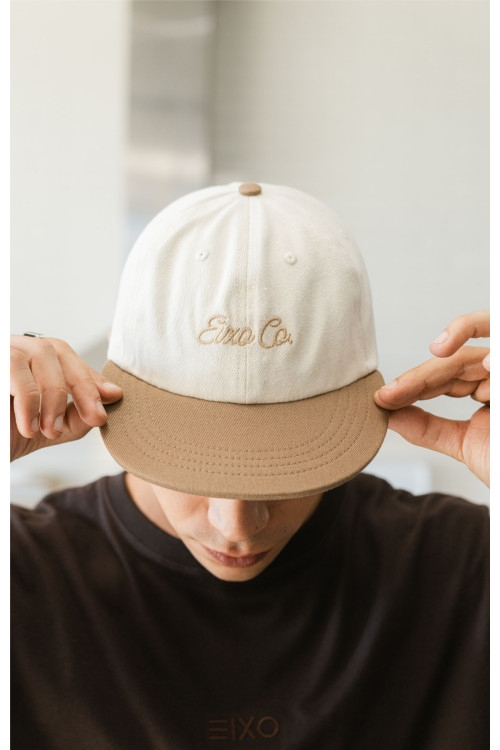 Boné Six Panel Beige